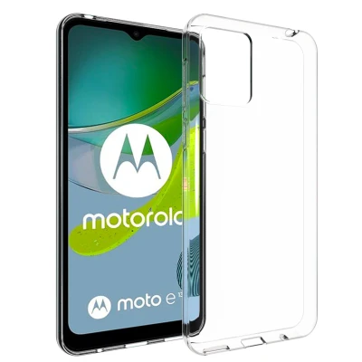 Afbeelding van Motorola Moto E13 Hoesje Siliconen en TPU (zacht) Accezz Softcase/Backcover Transparant Telefoonhoesje