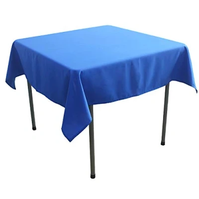 Afbeelding van KaitatsuSen Vierkant Polyester Stof Tafelkleed, Koningsblauw, 150x150 cm