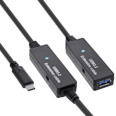 Afbeelding van InLine 35655D USB kabel 3.2 Gen 1 (3.1 1) 10 m C A Zwart
