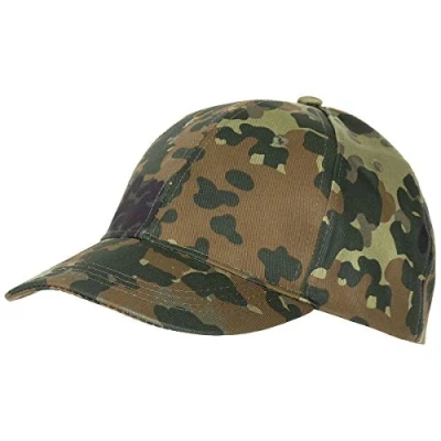 Afbeelding van MFH US Army cap Legerpet met klep in grootte verstelbaar vlekcamouflage