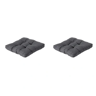 Afbeelding van Madison Florance Zitkussen Panama grey Ca. 73x73 cm Set van 2