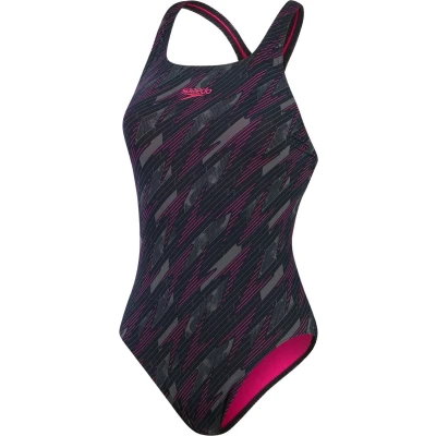 Afbeelding van Speedo Hyperboom Badpak, Dames, Maat: 40, Black/pink