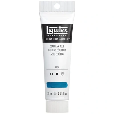 Afbeelding van Liquitex 1045164 Professional Heavy Body acrylverf in kunstenaarskwaliteit met uitstekende lichtechtheid en boterachtige consistentie, 59ml Tube, Cerulean Blue