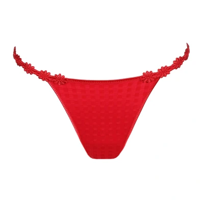 Afbeelding van Marie Jo dames Avero string met borduring in de kleur Rood, maat: 38