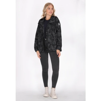 Afbeelding van Oversized anorak DREIMASTER L / Donkergrijs Zwart Camouflage 100% Polyester