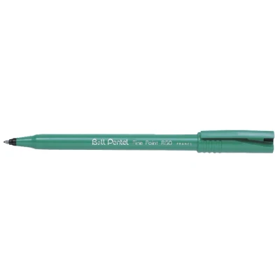 Afbeelding van Pentel roller Ball R50/R56 zwart, medium schrift liquid ink