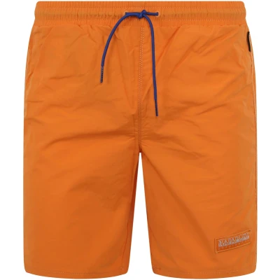 Afbeelding van Napapijri Zwembroek Morgex Oranje maat M Heren met Regular fit Pasvorm Polyester Suitable Herenkleding
