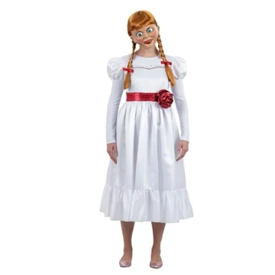 Afbeelding van Smiffy&#039;s Pop Kostuum Annabelle De Kwaadaardige Vrouw Wit / Beige Medium Halloween Verkleedkleding