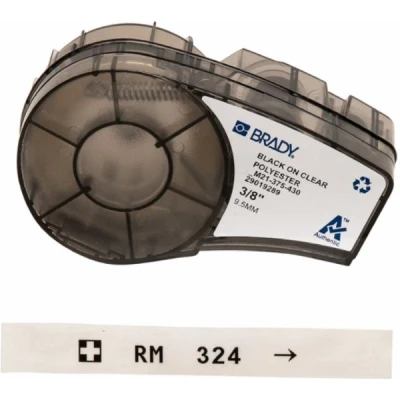 Afbeelding van Brady labeltape 9mm transparant 6 4m b430 110899
