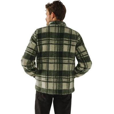 Afbeelding van State of Art Vest Teddy Geruit Groen/dessin L