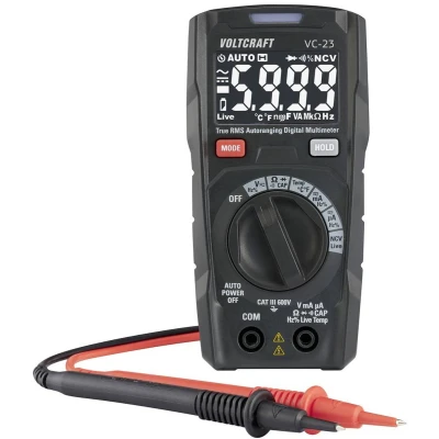 Afbeelding van VOLTCRAFT VC 23 Multimeter Kalibratie (ISO) Digitaal CAT III 600 V Weergave (counts): 6000