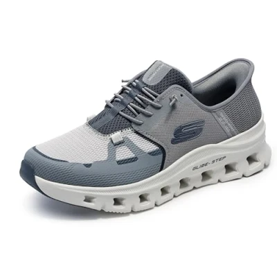 Afbeelding van Skechers Glide Step Pro Sneakers voor heren, Grijs houtskool, 40 EU Weit