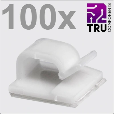Afbeelding van TRU COMPONENTS T24CA021 Kabelclip Zelfklevend TC 12888440 Bundel Ø (bereik) 1 tot 7 mm Wit 100 stuk(s)