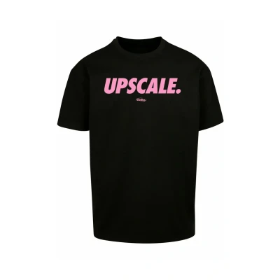 Afbeelding van Upscale by Mister TEE Sport FONT Oversize Tshirt print, Heren, Maat: XL, Black