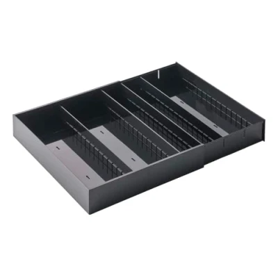 Afbeelding van Yamazaki Extendable Diagonal Cutlery Tray Tower Black