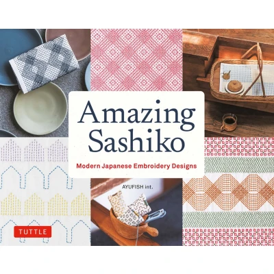 Afbeelding van Amazing Sashiko /anglais: Modern Japanese Embroidery Designs (Full size Templates and Grids)