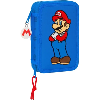 Afbeelding van Super Mario Gevuld Etui, Play 28 st. 19,5 x 12,5 4 cm Polyester