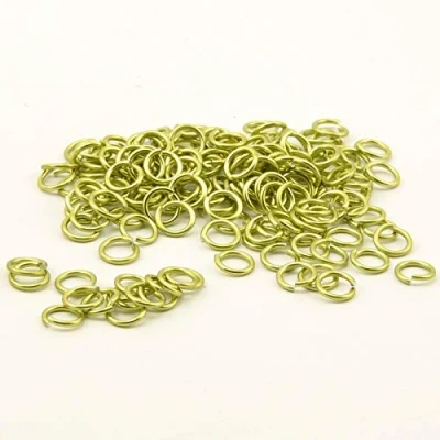 Afbeelding van Vaessen Creative Alu Deco springringen 10mm x135 appelgroen,