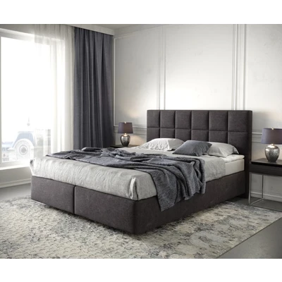 Afbeelding van Boxspringbed Dream Fine microvezel zwart 160x200 met matras en topper