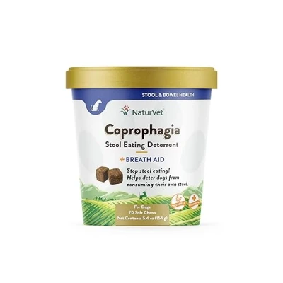 Afbeelding van NaturVet COPROPHAGIA Plus Breath Aid Stool Deterrent Soft Chew Dogs 70 count