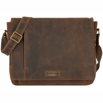 Afbeelding van Greenland Nature Montenegro Messenger Leer 40 cm Laptopcompartiment