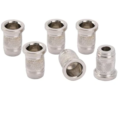 Afbeelding van Musiclily Pro 11mm Staal Top Snaarbussen String Ferrules voor through body Telecaster Elektrische Gitaar, Nikkel(6 stuks)