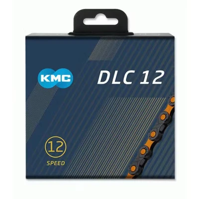 Afbeelding van KMC DLC 12 speed Fietsketting Zwart/Oranje
