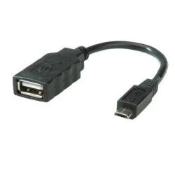 Afbeelding van Nilox RO11.02.8311 USB kabel Micro B A Zwart