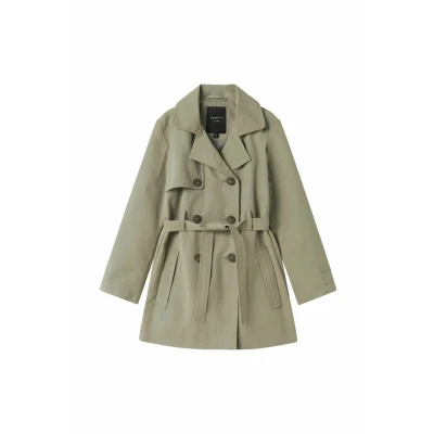 Afbeelding van Name it Nkfmadelin Trenchcoat voor kinderen, Maat: 116, Shadow