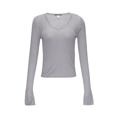 Afbeelding van QS Trui, Dames, Maat: Large, Grau