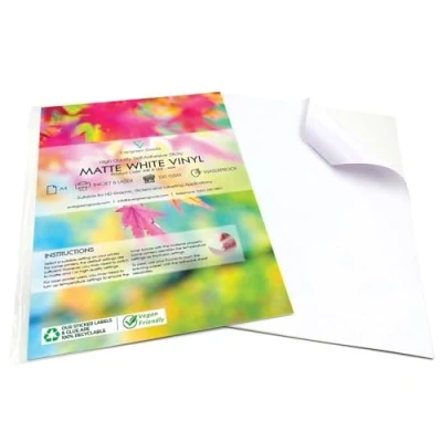 Afbeelding van Evergreen Goods™ 30 vellen premium waterdicht A4 vinyl Mat witte zelfklevende kwaliteit PVC sticker Inkjet Laser afdrukbaar Compatibel met snijmachines (Cricut &amp; Silhouette)