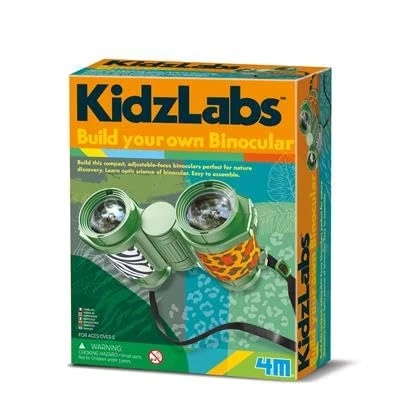 Afbeelding van 4M KidzLabs: MAAK JE EIGEN VERREKIJKER 12x8,85cm, met plooibaar ontwerp en verstelbare sterkte, in doos, 5+