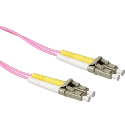 Afbeelding van ACT RL9740 Glasvezel Patchkabel Duplex LSZH LC/LC 50/125µm OM4 40 meter