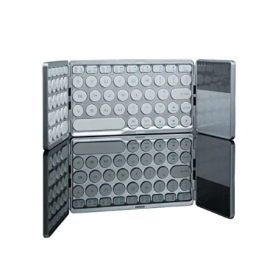 Afbeelding van HDWR Toetsenbord typerCLAW BS120, draadloos en opvouwbaar computertoetsenbord met touchpad, gaming toetsenbord, computer, laptop, bluetooth