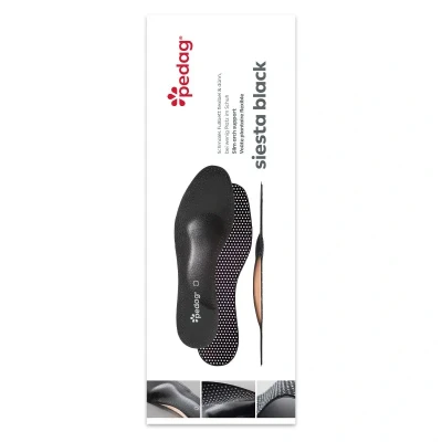 Afbeelding van Pedag Siesta Black Inlegzool die zorgt voor stabiliteit en ontspanning