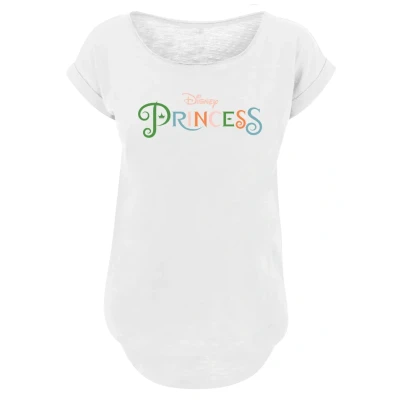 Afbeelding van F4NT4STIC Disney Princess LOGO Prinzessin Tshirt print, Dames, Maat: 3XL, White