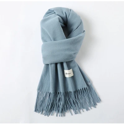 Afbeelding van Sjaal Katoenmix Dames Heren Blauw