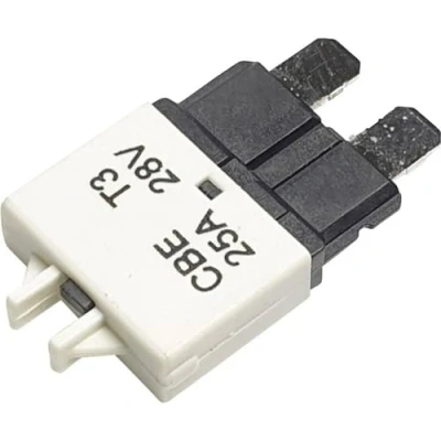 Afbeelding van Hansor Circuit Breaker Standard, type 3, Manual Reset, 25A CBE3 Series Zekeringautomaat standaard vlakzekering 25 A Wit 1 stuk(s)