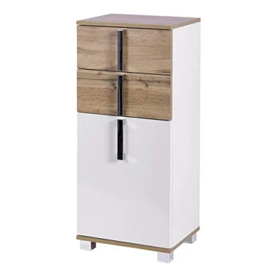 Afbeelding van Schildmeyer Onderkast Kampen Breedte 40 cm, met metalen handgrepen, deur soft closefunctie