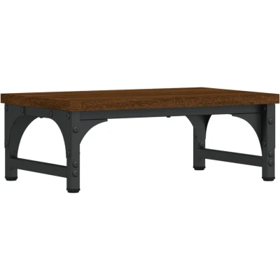 Afbeelding van vidaXL Monitorstandaard 37x23x14 cm bewerkt hout bruin eikenkleur