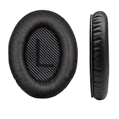 Afbeelding van AMIUHOUN Vervangende oorkussens voor Quiet Comfort 35 (QC35) en II (QC35 II) hoofdtelefoon (zwart)