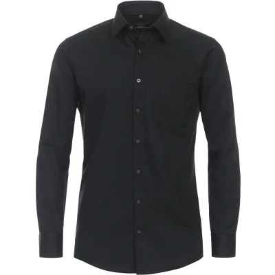 Afbeelding van Redmond Comfort FIT Langarm IN Verschiedenen Zakelijk overhemd, Heren, Maat: Small, Schwarz