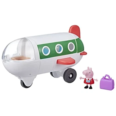 Afbeelding van Peppa Pig Peppa&#039;s Adventures, vliegtuig, kleuterspeelgoed dat echt rijdt, uniseks kinderen, 1 figuur en accessoire, vanaf 3 jaar