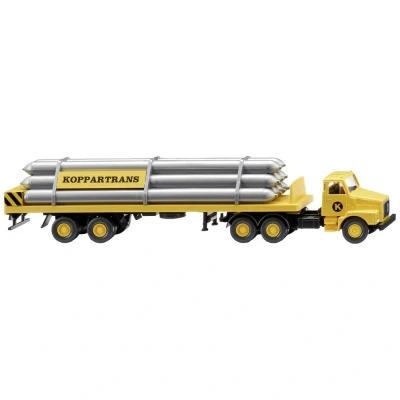 Afbeelding van Wiking 078701 H0 Vrachtwagen Volvo Gastransportkabel N12 Koppartrans