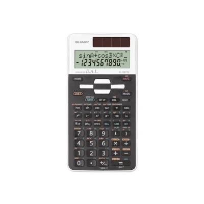 Afbeelding van Sharp EL 531 TG WH Wetenschappelijke schoolrekenmachine (2 regelige weergave, D.A.L. invoer, zonne energie en batterijwerking) wit