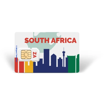Afbeelding van Simkaart Zuid Afrika Unlimited Data + Onbeperkt Bellen Prepaid Met Snel 4G/5G Internet En Op Reis In Airport Telecom