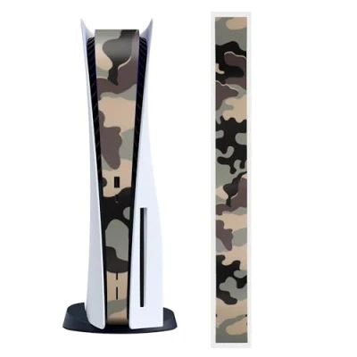 Afbeelding van kwmobile Gameconsole sticker decal krasbescherming geschikt voor Sony Playstation 5 Disc Edition Anti kras In Camouflage Patroon design