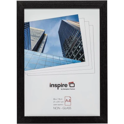 Afbeelding van Hampton fotokader Oxford, in 2 cm MDF, zwart, A4
