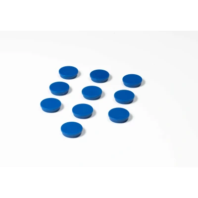Afbeelding van Memomagneten Smit Visual Rond 30mm Blauw 10 stuks