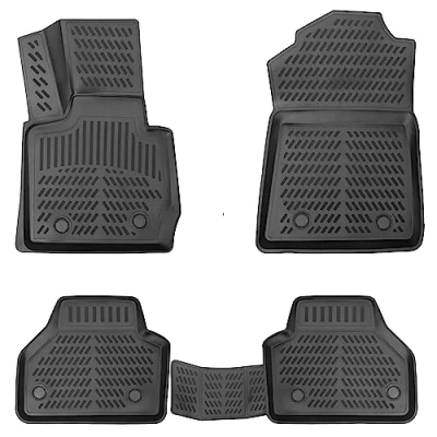 Afbeelding van Design 3D rubberen mattenset voor BMW X1 (E84) bouwjaar 2009 2015 extra hoge 5 cm rand